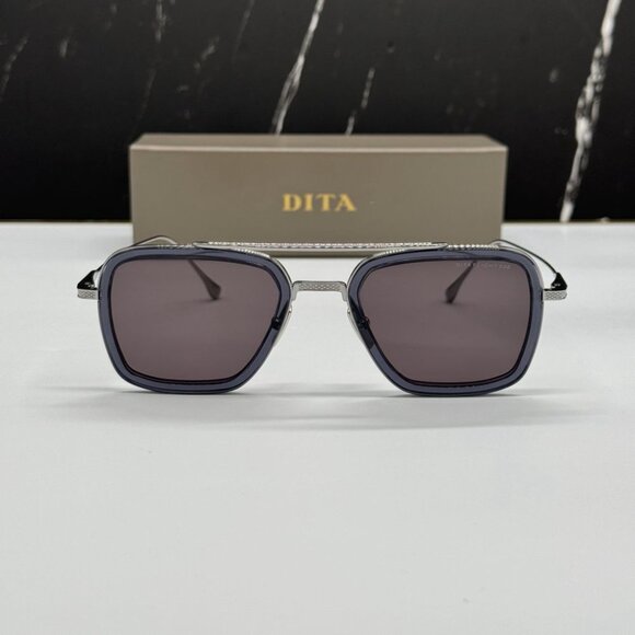 NEW FLIGHT-006 7806-C-GREY DITA SILVER BROWN TITANIUM UNISEX DITA SUNGLASSES - Picture 1 of 11